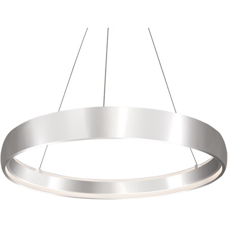 Kuzco Lighting Halo - Circular Pendant Rolled Aluminum Ring With Inner Diffuser PD22735-BS